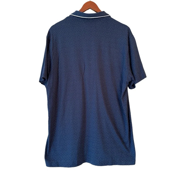 Original Penguin Men’s Navy blue and white dot polo size XL - Picture 2 of 3